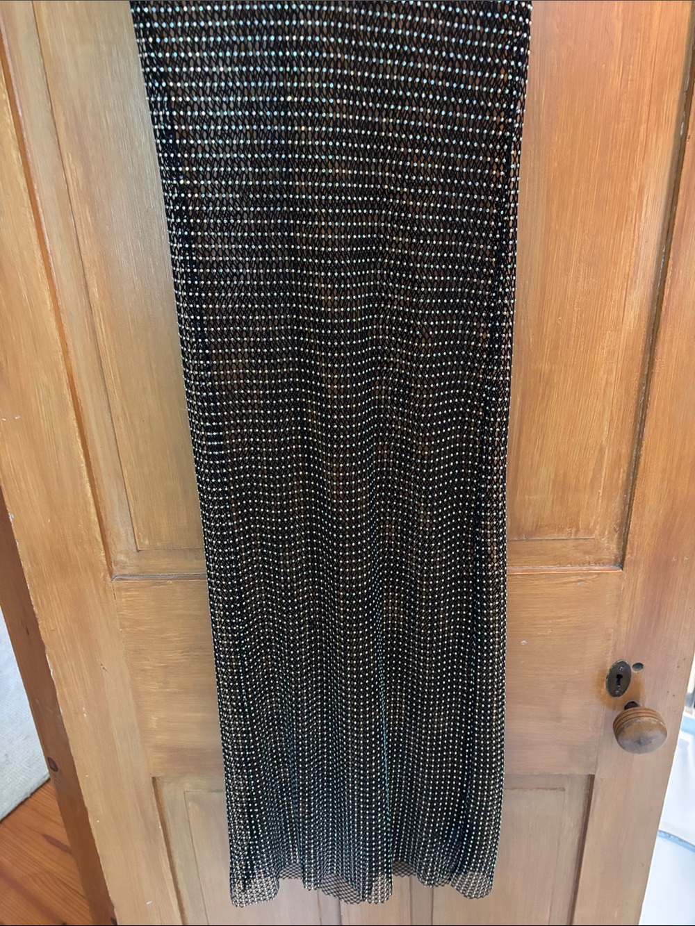 Urban Outfitters Black Rhinestone Mesh Slip Dress - Picture 5 of 6